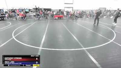 106 lbs Round 2 - Anthony Strong, Wisconsin vs Nick Lara, Jefferson Wrestling Club