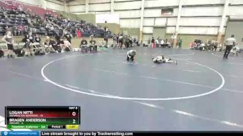 87 lbs Quarters & Wb (16 Team) - Logan Nitti, Washington Warriors vs Bragen Anderson, Oregon