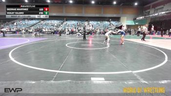 112 lbs Quarterfinal - Dezirae Martinez, Aloha vs Violet Valero, Atwater Wrestling