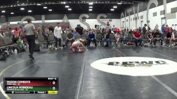 112 lbs Placement Matches (8 Team) - Lincoln Robideau, Minions Black (GA) vs Mason Comegys, Rebellion