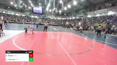 78 lbs Round Of 16 - Easton Baker, Wrestle To Win vs Carson Johnson, Fowler WC