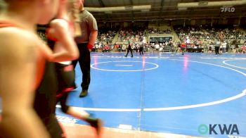 46 lbs Quarterfinal - Coby Lynch, Sallisaw Takedown Club vs Nevalee Petty, Skiatook Youth Wrestling