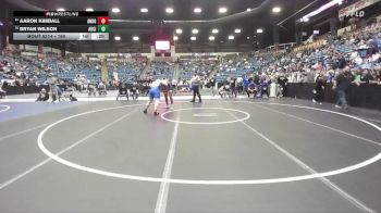 190 lbs Cons. Round 1 - Bryan Wilson, Arkansas City vs Aaron Kimball, Andover