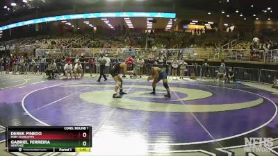 2A 138 lbs Cons. Round 1 - Derek Pinedo, Port Charlotte vs Gabriel Ferreira, Heritage