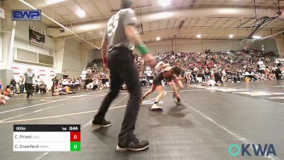 80 lbs Consi Of 8 #1 - Case Priest, Collinsville Cardinal Youth Wrestling vs Cayden Crawford, Pawhuska Elks Takedown