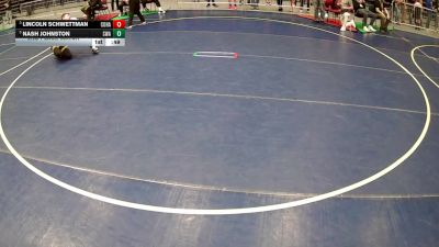 120 lbs 2nd Place Match - Lincoln Schwettman, Colorado Hammers vs Nash Johnston, Sanderson Wrestling Academy
