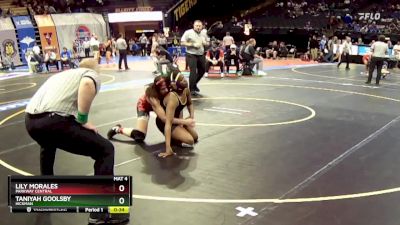 155 Class 2 lbs Cons. Round 2 - Lily Morales, Parkway Central vs Taniyah Goolsby, Hickman