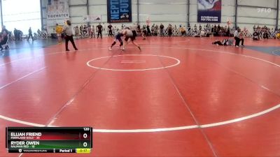 120 lbs Rd# 7- 10:45am Saturday Final Pool - Ryder Owen, Nauman Red vs Elijah Friend, Maryland GOLD