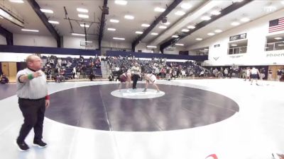 285 lbs 1st Place Match - Benjamin Katz, Springfield College vs Owen Reber, Alvernia