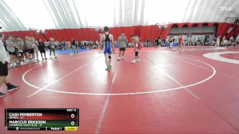 157 lbs Placement (16 Team) - Cash Pemberton, Bemidji vs Marccus Erickson, Cambridge-Isanti Blue