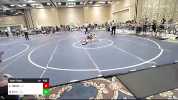 98 lbs Semifinal - Lytning Hazen, Livermore Elite WC vs Garrett Kirk, Stma