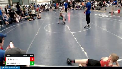 43-47 lbs Semifinal - Carter Ushio, Adams Central Youth Wrestling vs Jordy Meintzer, Bryan Youth Wrestling Club