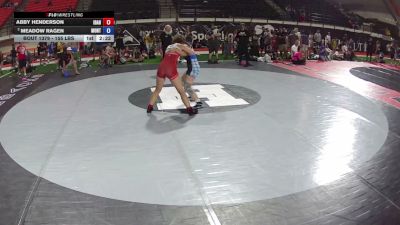 155 lbs Cons. Semis - Abby Henderson, Idaho vs Meadow Ragen, Montana