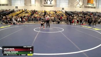 44 lbs Cons. Round 1 - Jacob White, District 3 Wrestling vs Michael Parsons, Victor Wrestling Club