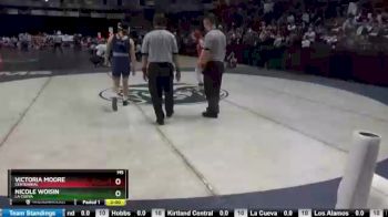 Girls 120 lbs Quarterfinal - Nicole Woisin, La Cueva vs Victoria Moore, Centennial