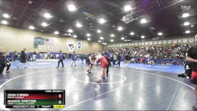 215 lbs Cons. Round 6 - John O`Brien, Bishop Alemany vs Hudson Sweitzer, Trinity Classical Academy