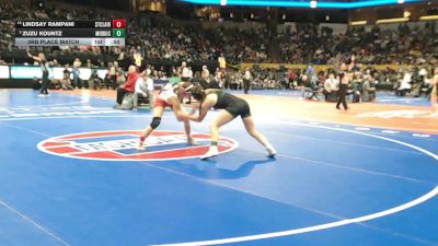 120 Class 1 lbs 3rd Place Match - Zuzu Kountz, Mid-Buchanan vs Lindsay Rampani, St. Clair