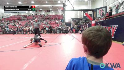 52 lbs Rr Rnd 4 - Hudson Toon, Kansas Young Guns vs Camden Holden, Ponca City Wildcat Wrestling