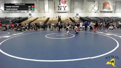 102 lbs Cons. Round 3 - Kade Dunbar, Journeymen Wrestling Club vs Jakob Chalker, LeRoy Wrestling Club