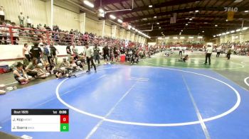 57 lbs Consi Of 8 #2 - Jace Kop, Montezuma Cortez WC vs Josiah Ibarra, Badlands WC