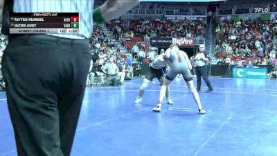 2A-175 lbs Champ. Round 1 - Tayten Rummel, Algona vs Jacob Aust, Glenwood