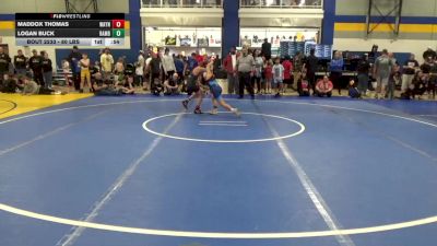 80 lbs Quarterfinal - Maddox Thomas, Waynesburg vs Logan Buck, Rambler W.C.
