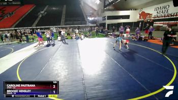 105 lbs Placement Matches (16 Team) - Caroline Pastrana, Utah vs Brooke Hensley, Idaho