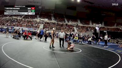 165-D2 Champ. Round 1 - Leiline Oruna, San Pasqual Valley High School (Winterhaven CA) vs Peyton Holmes, Monument Valley High School