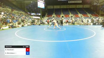 182 lbs Rnd Of 64 - Bryor Newbold, Illinois vs Gavin Blondeaux, Nevada