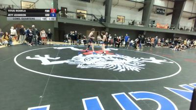 157 lbs Cons. Quarters - Titus Rodela, Peninsula Wrestling vs Jett Johnson, La Center Grappling Club