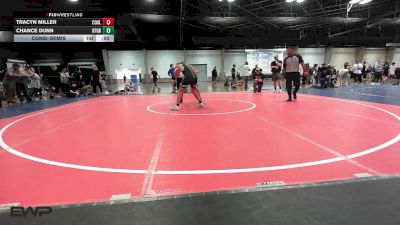 155 lbs Consolation - Tracyn Miller, Coalgate Wildcat Wrestling Club vs Chance Dunn, Kingfisher YellowJackets