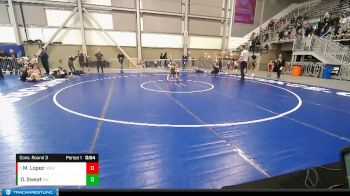56 lbs Cons. Round 3 - Messiah Lopez, Warden Elite Wrestling vs Dillon Sweat, Kalispell WC