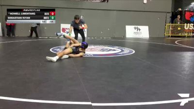 Schoolboys - 105 lbs Cons. Round 5 - Nowell Limentang, Brawley Gladiators 2.0 Wrestling vs Sebastian Kiyan, MTC - MANTANONA TRAINING CENTER