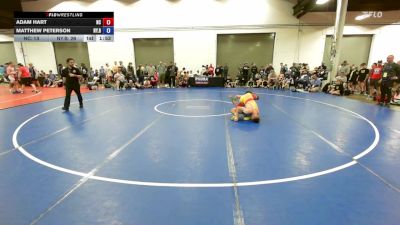 132 lbs Adam Hart, North Carolina vs Matthew Peterson, New York Blue