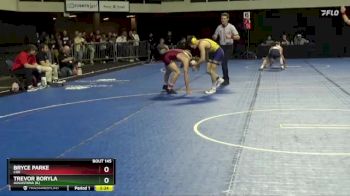 133 lbs Quarterfinal - Trevor Boryla, Augustana (IL) vs Bryce Parke, Coe