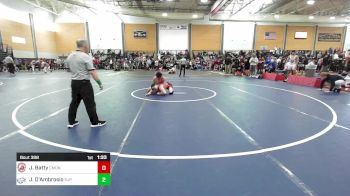 157 lbs Quarterfinal - Justin Batty, Camden Hills vs Jayden D'Ambrosio, Saint John's Prep