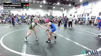 49/52/55 lbs Rr Rnd 2 - Elliott Underwood (55), Piedmont vs Ella Mcgill (49), Standfast