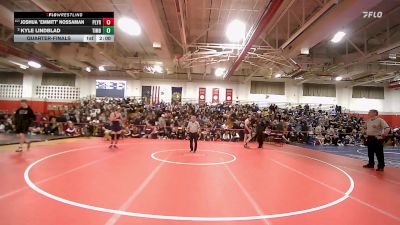 190 lbs Quarterfinal - Joshua "Emmitt" Nossaman, Plymouth vs Kyle Lindblad, Timberlane