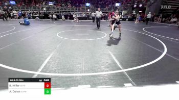 68.9-75.5 lbs Semifinal - Britton Miller, Sparta Junior Bulldogs vs Alexcia Duran, South Central Punisher Wrestling Club