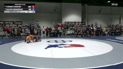57 lbs Cons. Round 3 - Conner Diamond, Unattached vs Dalton Henderson, Virginia
