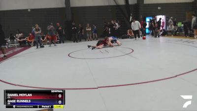 190 lbs Semifinal - Daniel Moylan, CA vs Gage Runnels, AK