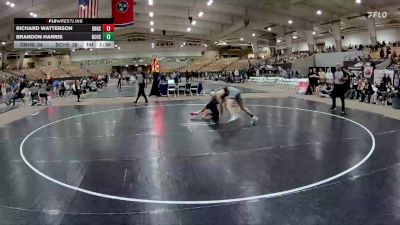 144 lbs 2nd Wrestleback (8 Team) - Richard Watterson, Dobyns Bennett High School vs Brandon Harris, Bradley Central High School