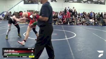 160 lbs Cons. Round 4 - Zachary Miracle, NBWC vs Lelin Splan, Onaway Area Wrestling