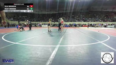 110 lbs Round Of 16 - Ella Brunson, Hilldale vs Riley Bridges, Sallisaw Takedown Club