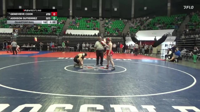1-5A 185 Quarterfinal - Genevieve Cook, A P Brewer High School vs ...
