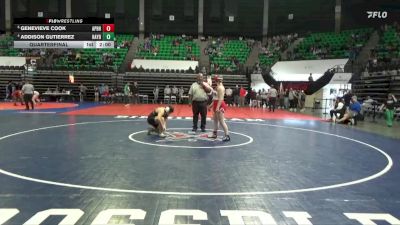 1-5A 185 Quarterfinal - Genevieve Cook, A P Brewer High School vs Addison Gutierrez, Hayden