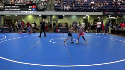 62 lbs Cons. Quarters - Darien Bridges, Marshfield Youth Wrestling vs Macoy Heishman, Big Game Wrestling Club