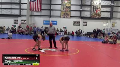 90 lbs Round 3 (4 Team) - Adrian Feliciano, DARKHORSE WRESTLING CLUB - GOLD vs William McKeithen, GREAT NECK WC