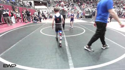 55 lbs Quarterfinal - Christopher Waitkus II, Team Tulsa Wrestling Club vs Levi Hughart, Raw Wrestling Club