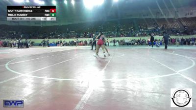 100 lbs Consolation - Judith Contreras, Ponca City LadyCat Wrestling vs Millie Rumsey, Pawhuska Huskies JH